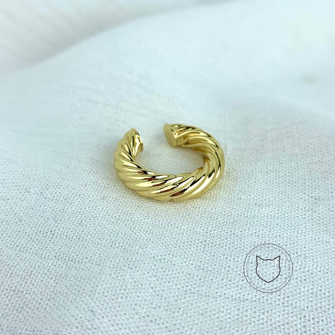 EARCUFF DE BAÑO DE ORO EA0514G33