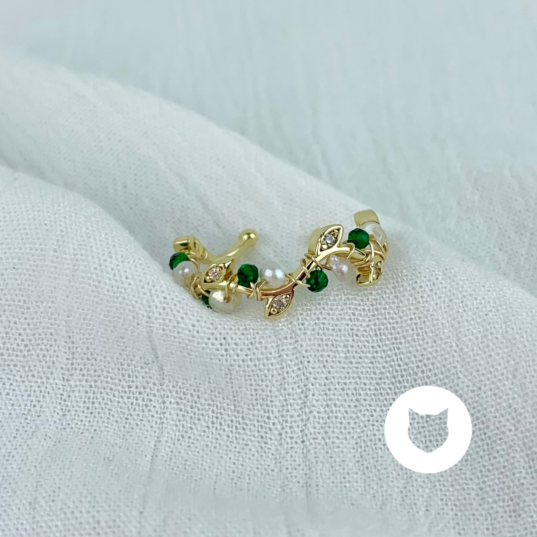 ANILLO DE BAÑO DE ORO Y CRISTALES AN3444G30