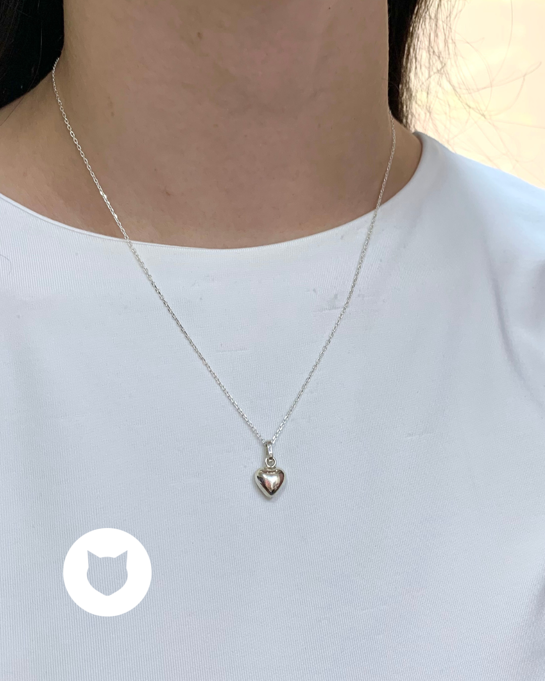 COLLAR DE PLATA 925 CORAZÓN CO1738F33