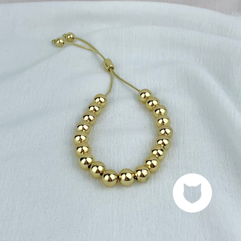 PULSERA DE BAÑO DE ORO PU1648G34