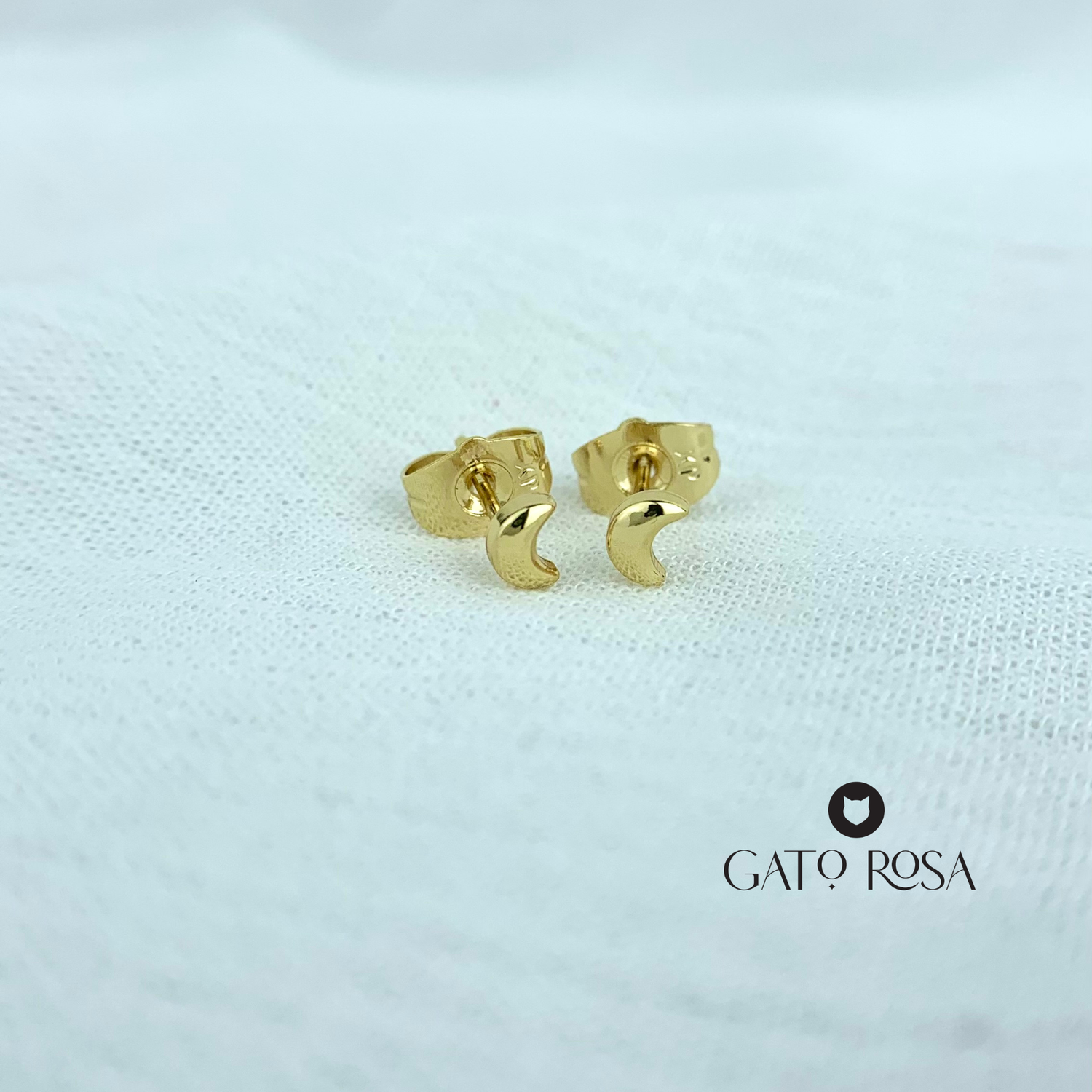 ARETES BAÑO DE ORO MEDIA LUNA AR2413G35