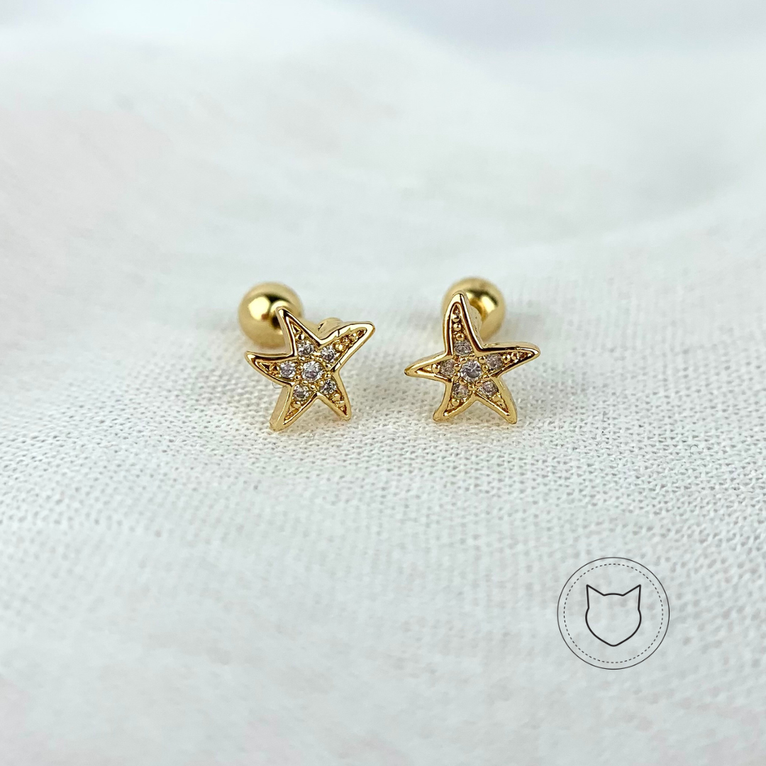 ARETES DE BAÑO DE ORO Y CRISTALES AB0151G36