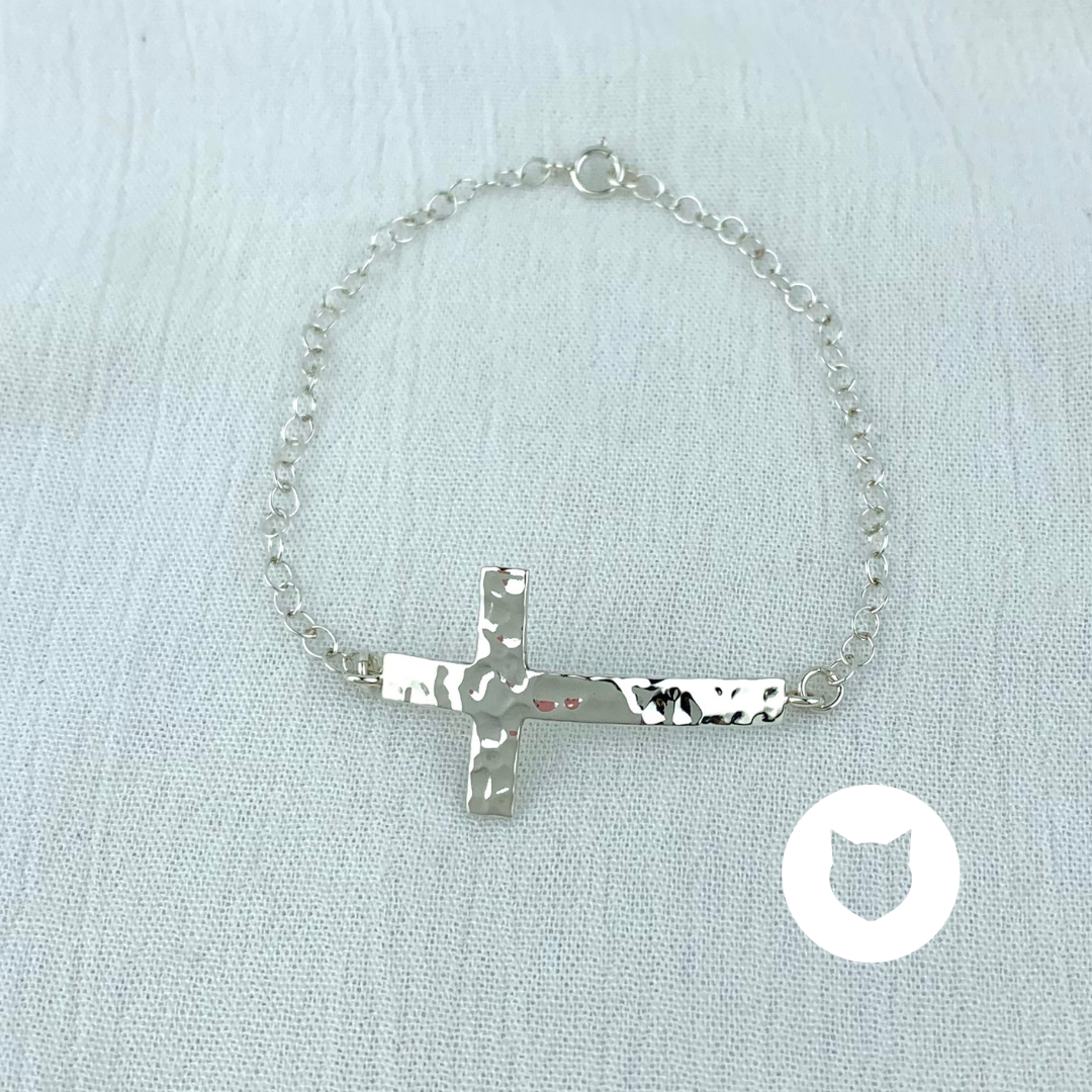 PULSERA DE PLATA 925  CRUZ PU1718F40