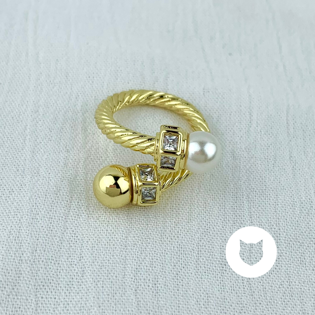 ANILLO DE BAÑO DE ORO Y CRISTALES AN3501G36