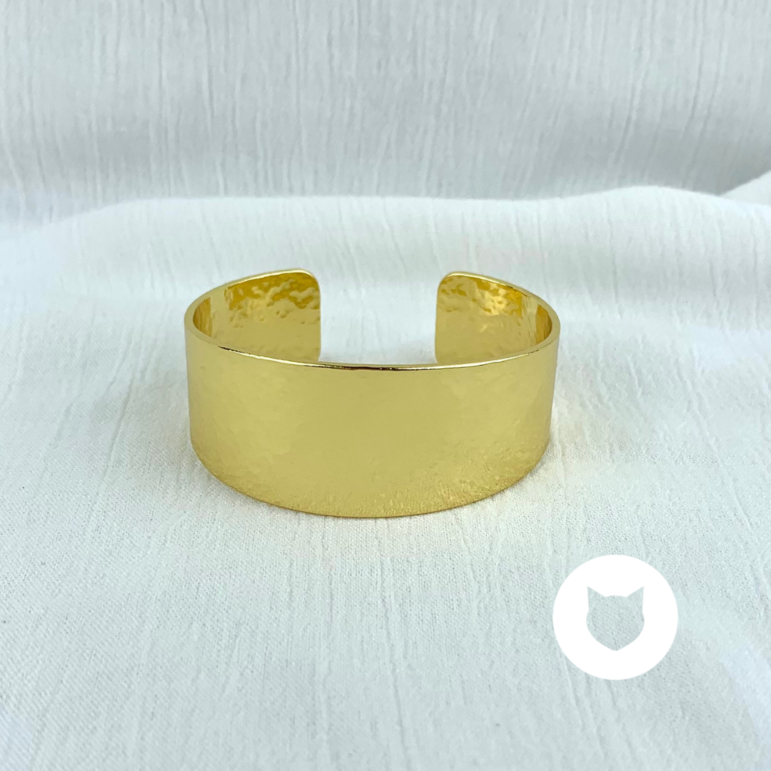 BRAZALETE DE BRONCE CON BAÑO DE ORO PU1729G34