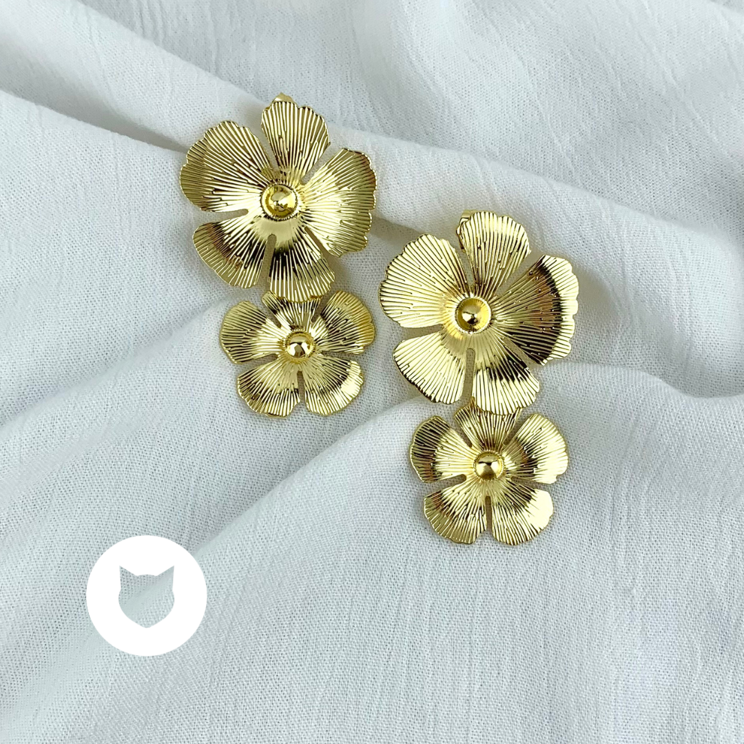 ARETES DE ACERO INOXIDABLE FLOR AR2631G45