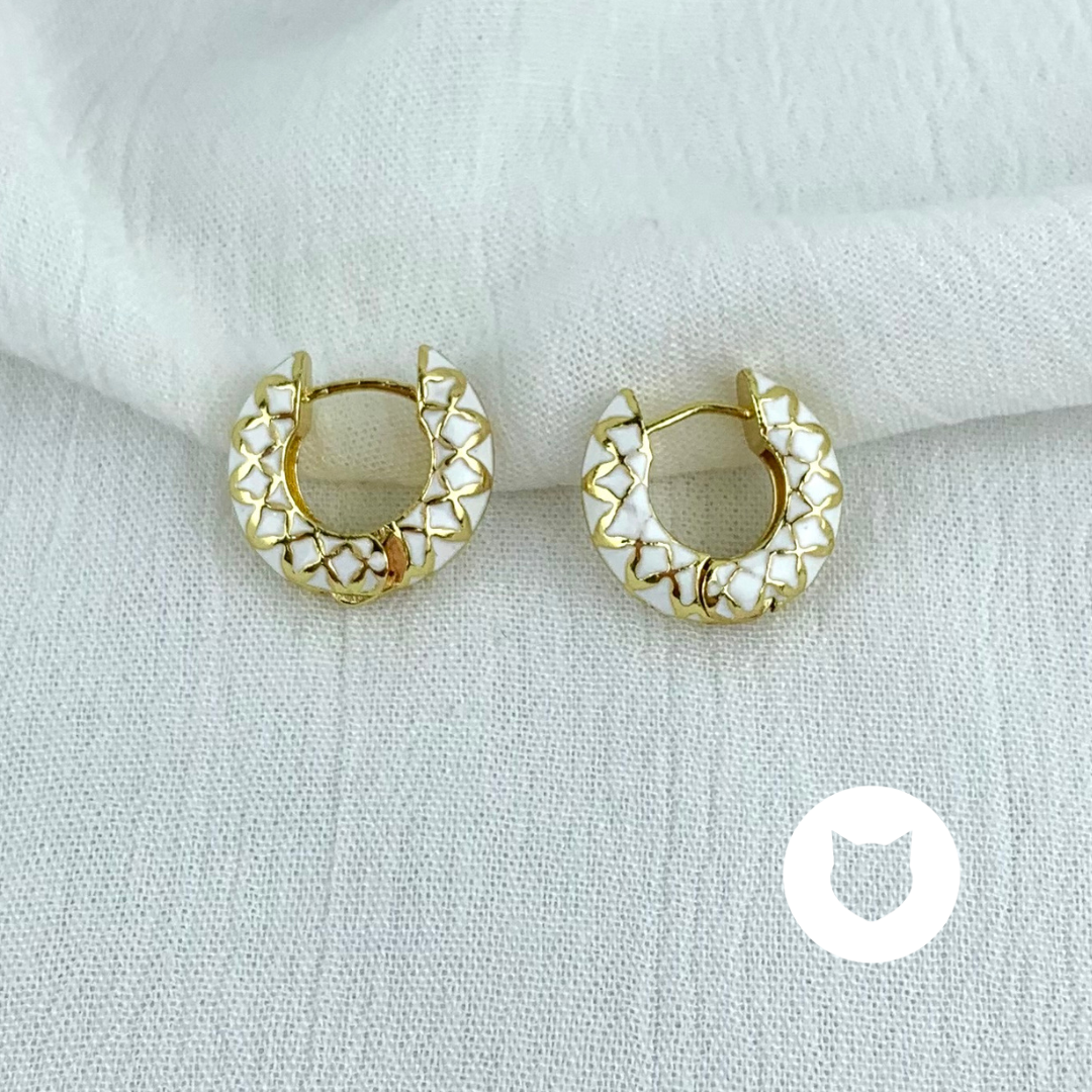 ARGOLLAS DE BRONCE CON BAÑO DE ORO AG1600G32