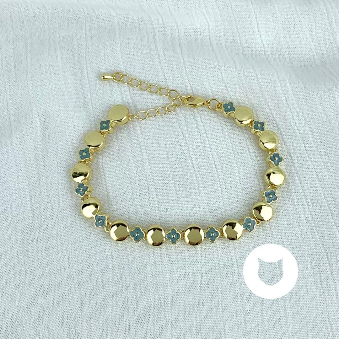​PULSERA DE BAÑO DE ORO Y CRISTALES PU1743G32