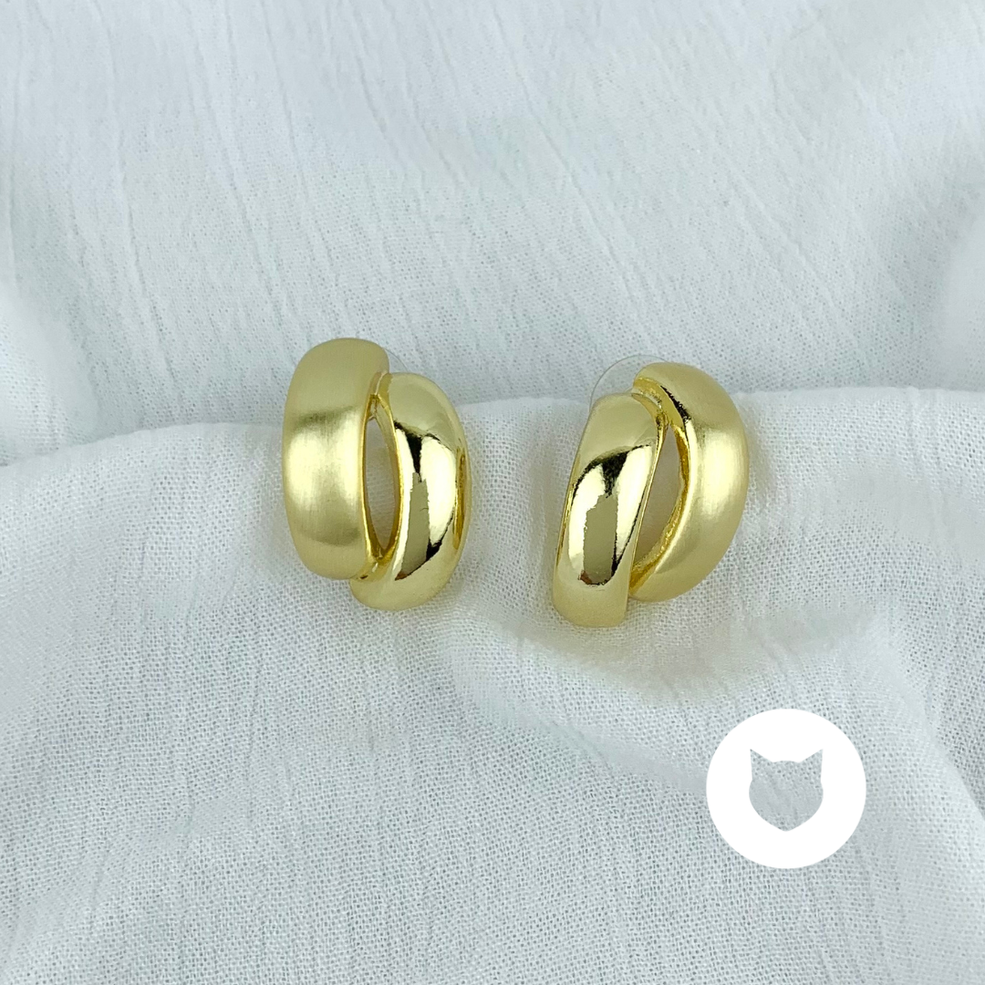 ARETES DE BAÑO DE ORO  AR2640G36