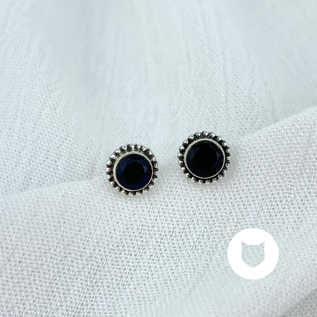 ​ARETES DE PLATA 925 Y RAÍZ DE ZAFIRO AR2650L28