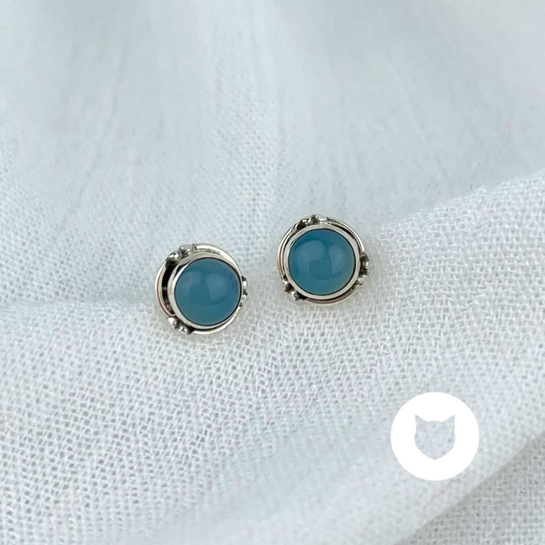 ​ARETES DE PLATA 925 Y AGUA MARINA AR2653L28