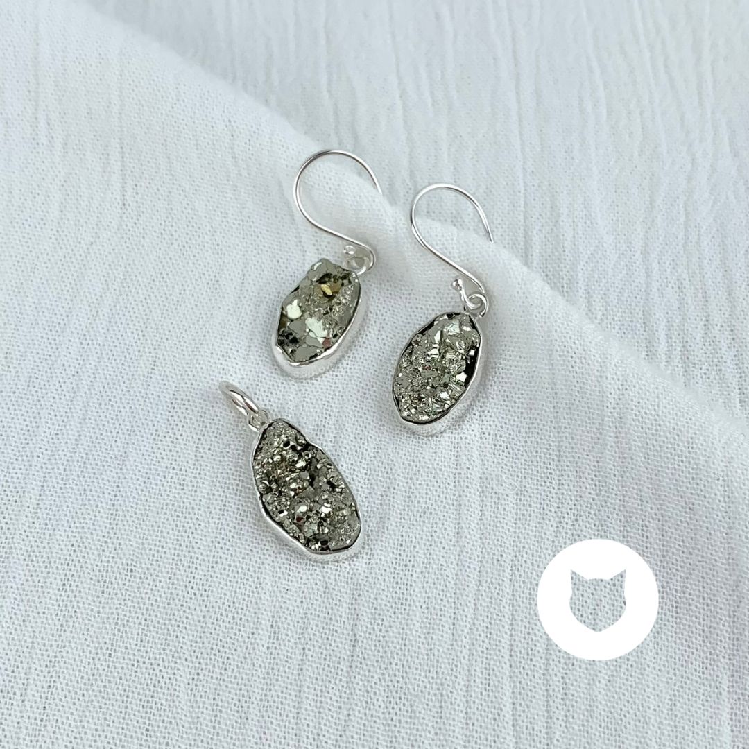 SET DE PLATA 925 Y PIRITA SE1027M38