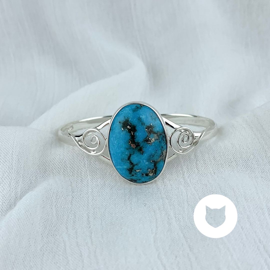 ​PULSERA BRAZALETE DE PLATA 925 Y TURQUESA PU1746M35