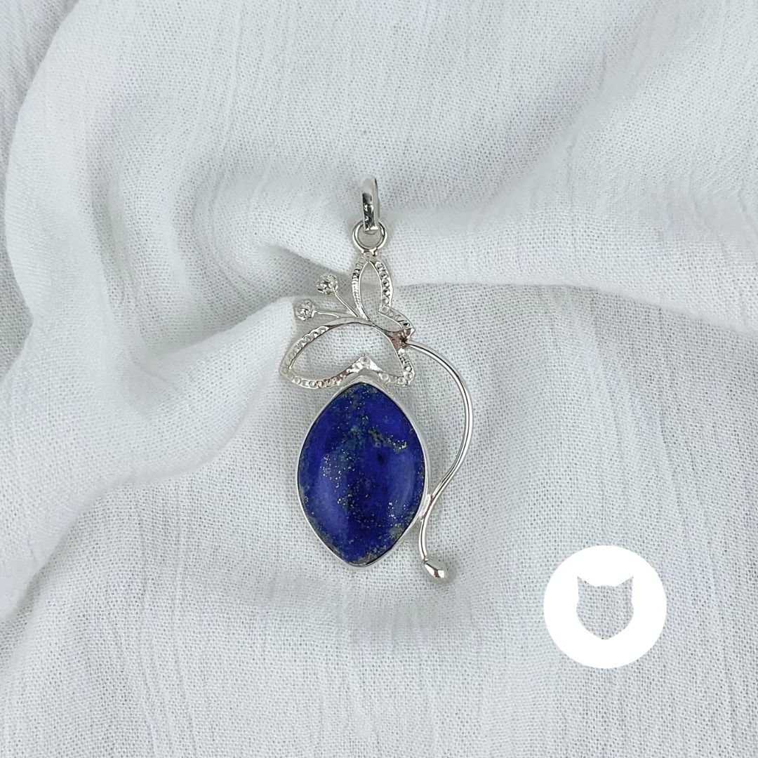 ​DIJE PLATA 925 MARIPOSA Y LAPISLÁZULI DI0786M37