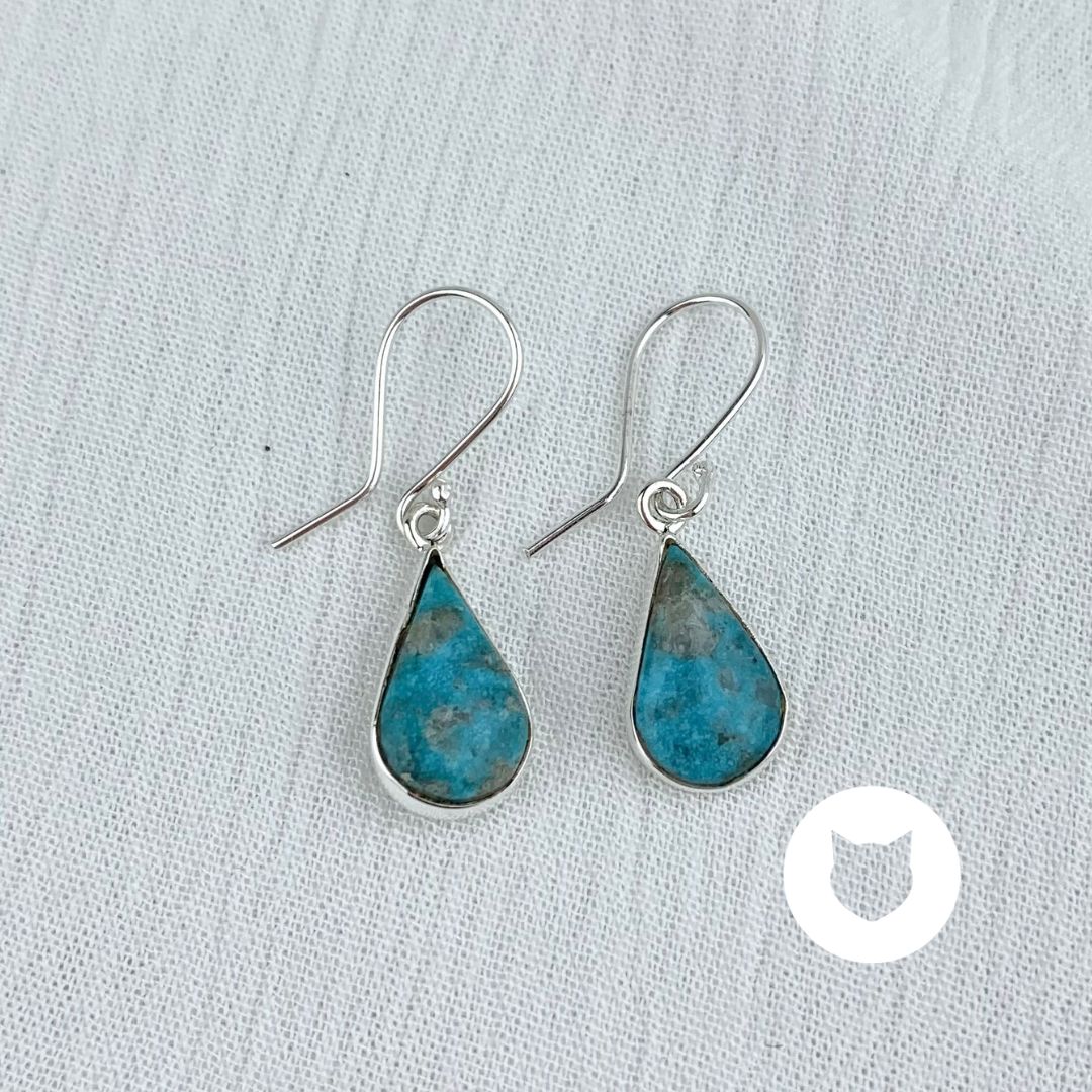 ​ARETES DE PLATA 925 Y TURQUESA AR2659M40