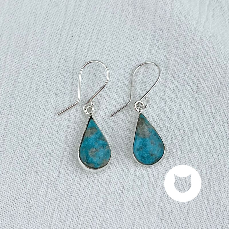 ​ARETES DE PLATA 925 Y TURQUESA AR2659M40