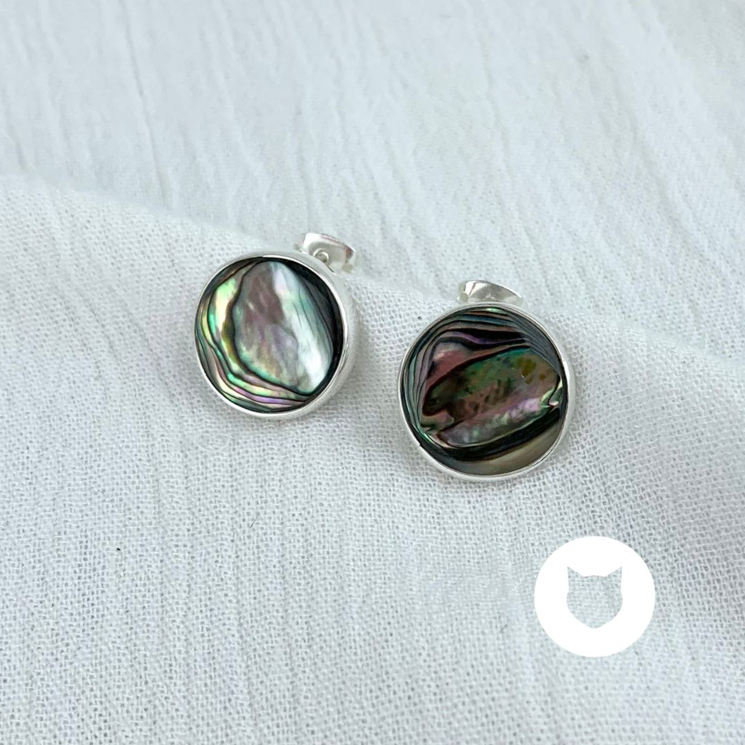 ​​​ARETES DE PLATA 925 Y ABULÓN AR2670M40