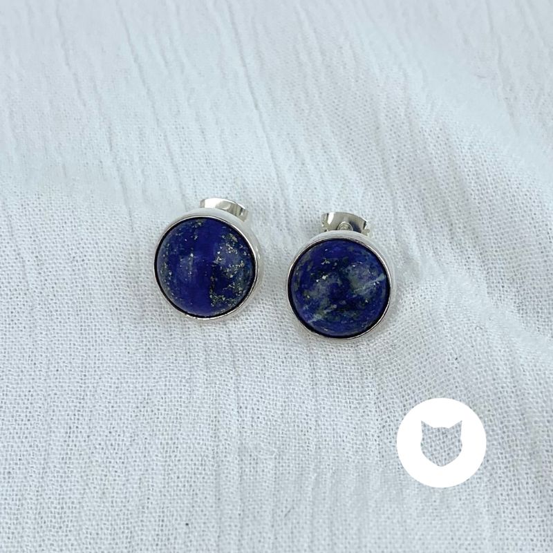 ​​​ARETES DE PLATA 925 Y LAPISLÁZULI AR2675M40