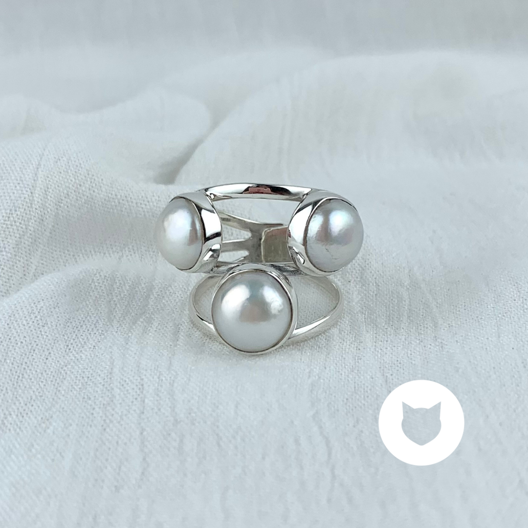 ANILLO DE PLATA 925 Y PERLA CULTIVADA AN3530M40