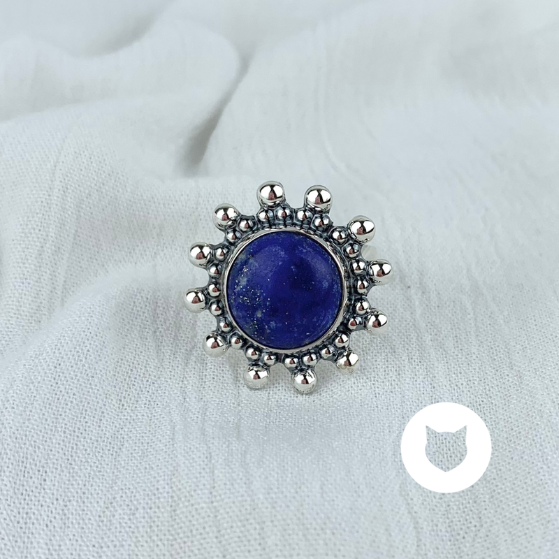 ANILLO DE PLATA 925 Y LAPISLÁZULI AN3533M40