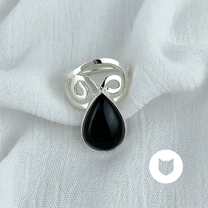 ANILLO DE PLATA 925 Y ÓNIX AN3551M37