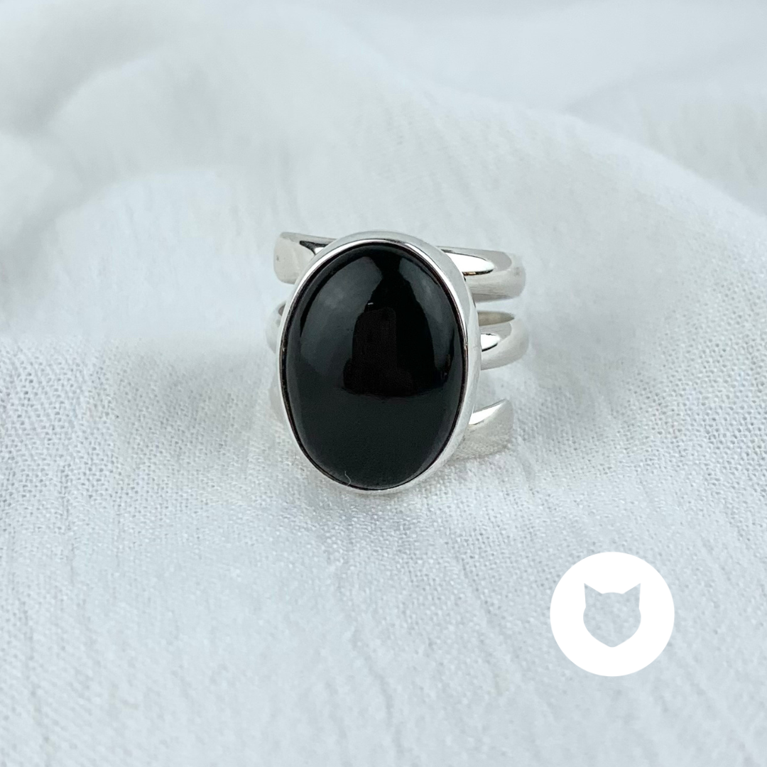 ANILLO DE PLATA 925 Y ÓNIX AN3563M37