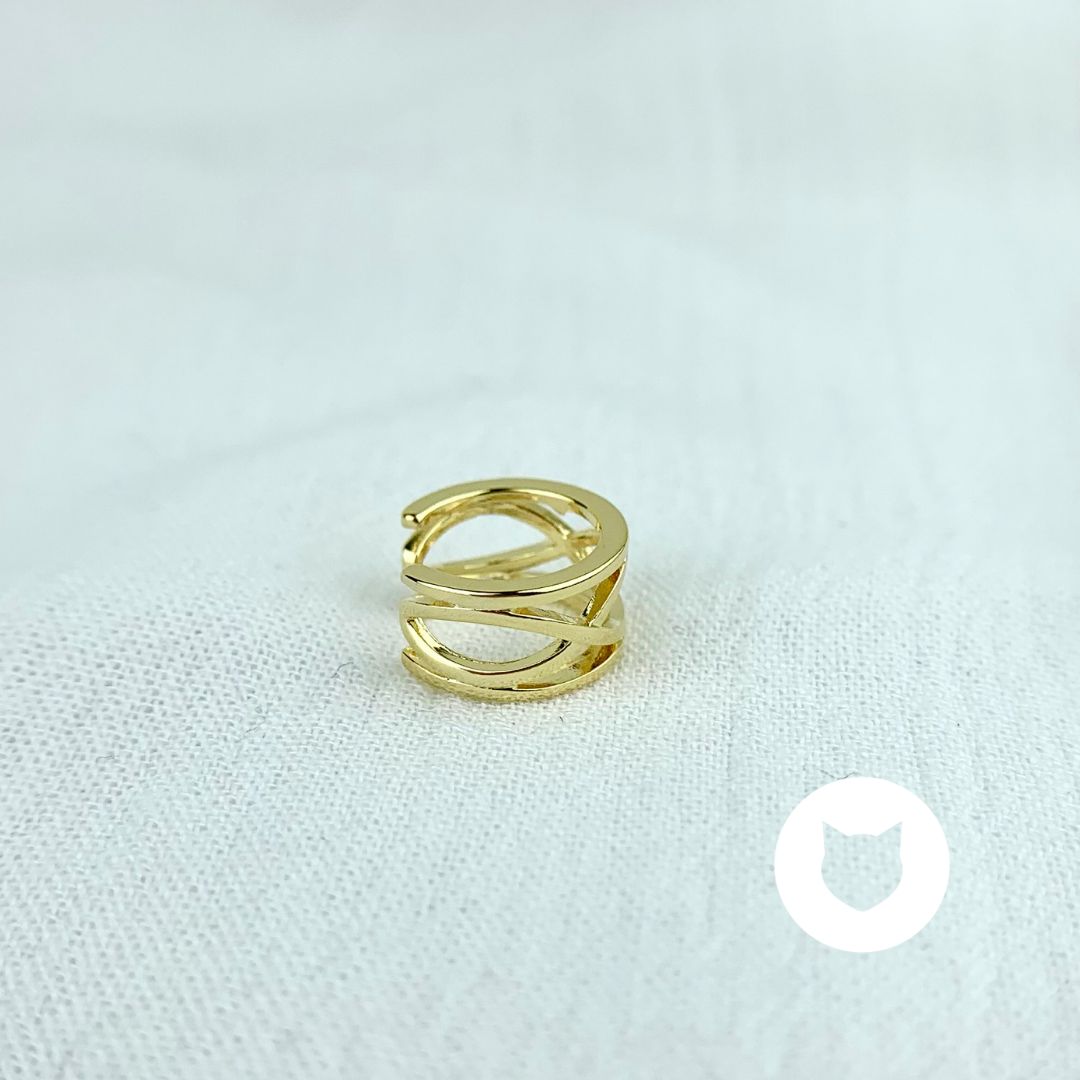 EARCUFF DE BAÑO DE ORO EA0677G30