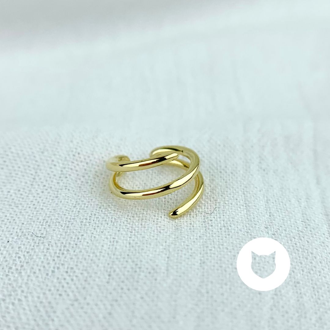 EARCUFF DE BAÑO DE ORO EA0681G30