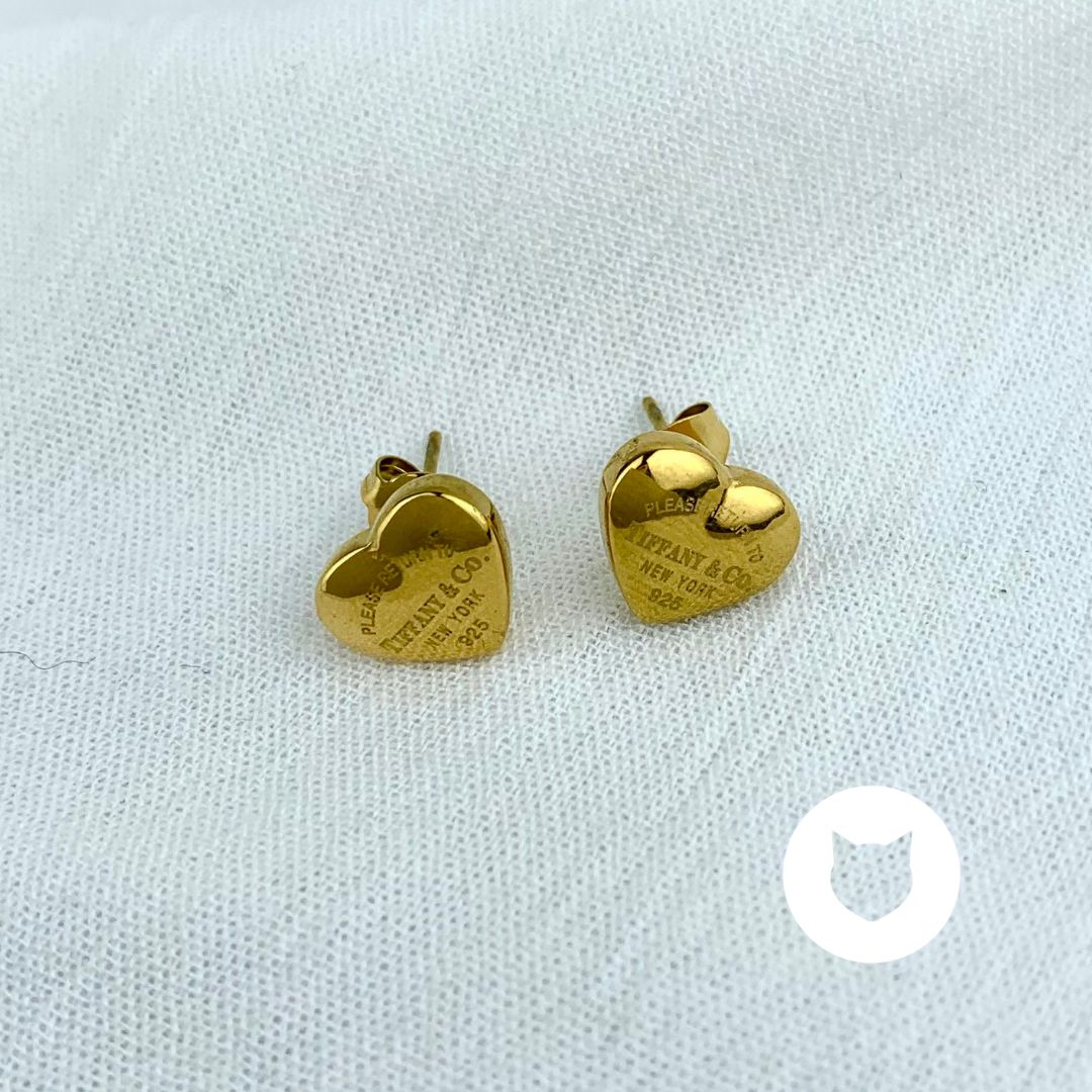 ARETES DE ACERO INOXIDABLE CORAZÓN AR2682G32