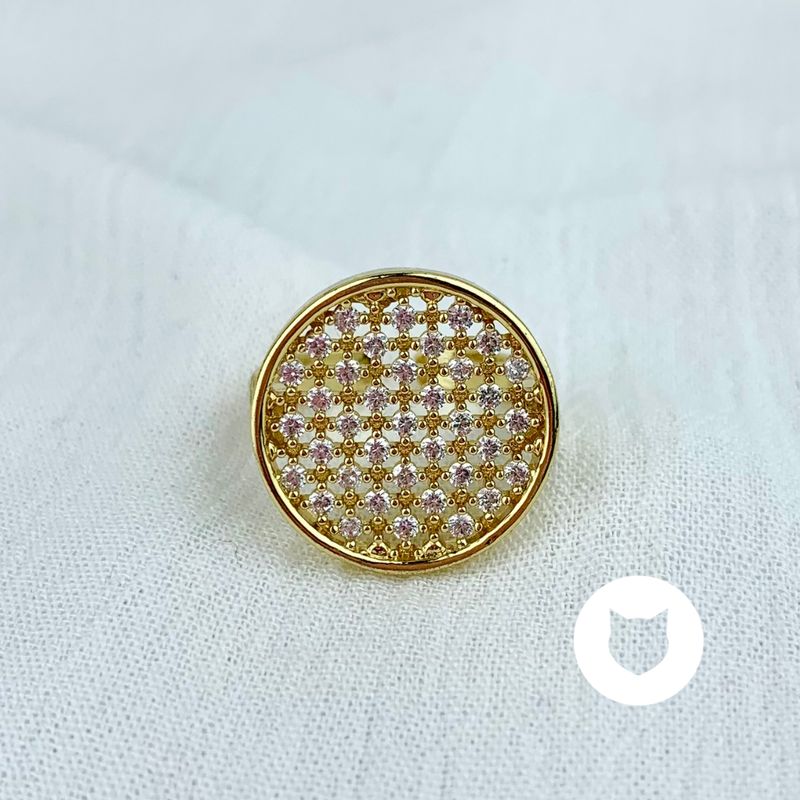 ANILLO DE BAÑO DE ORO Y CRISTALES AN3574G38