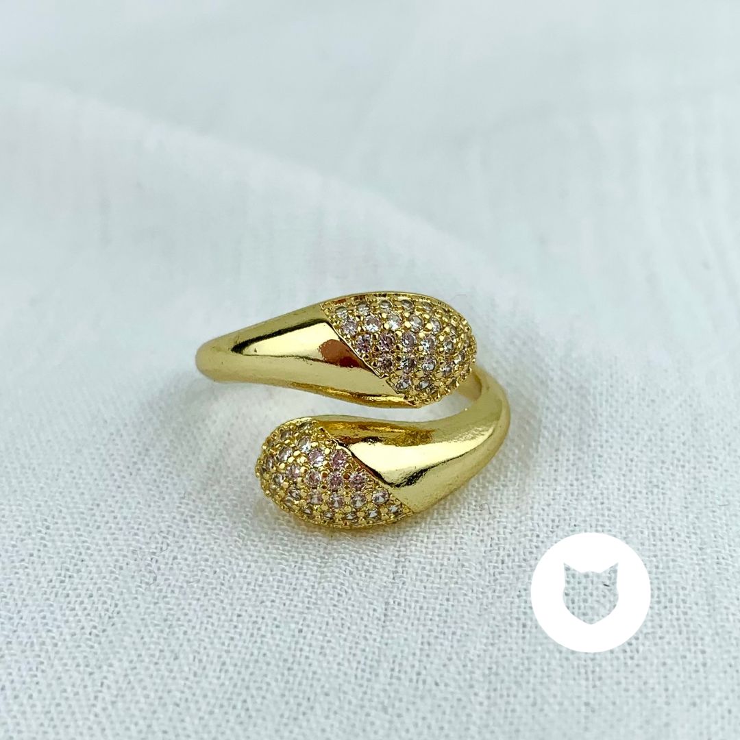 ANILLO DE BAÑO DE ORO Y CRISTALES AN3575G30