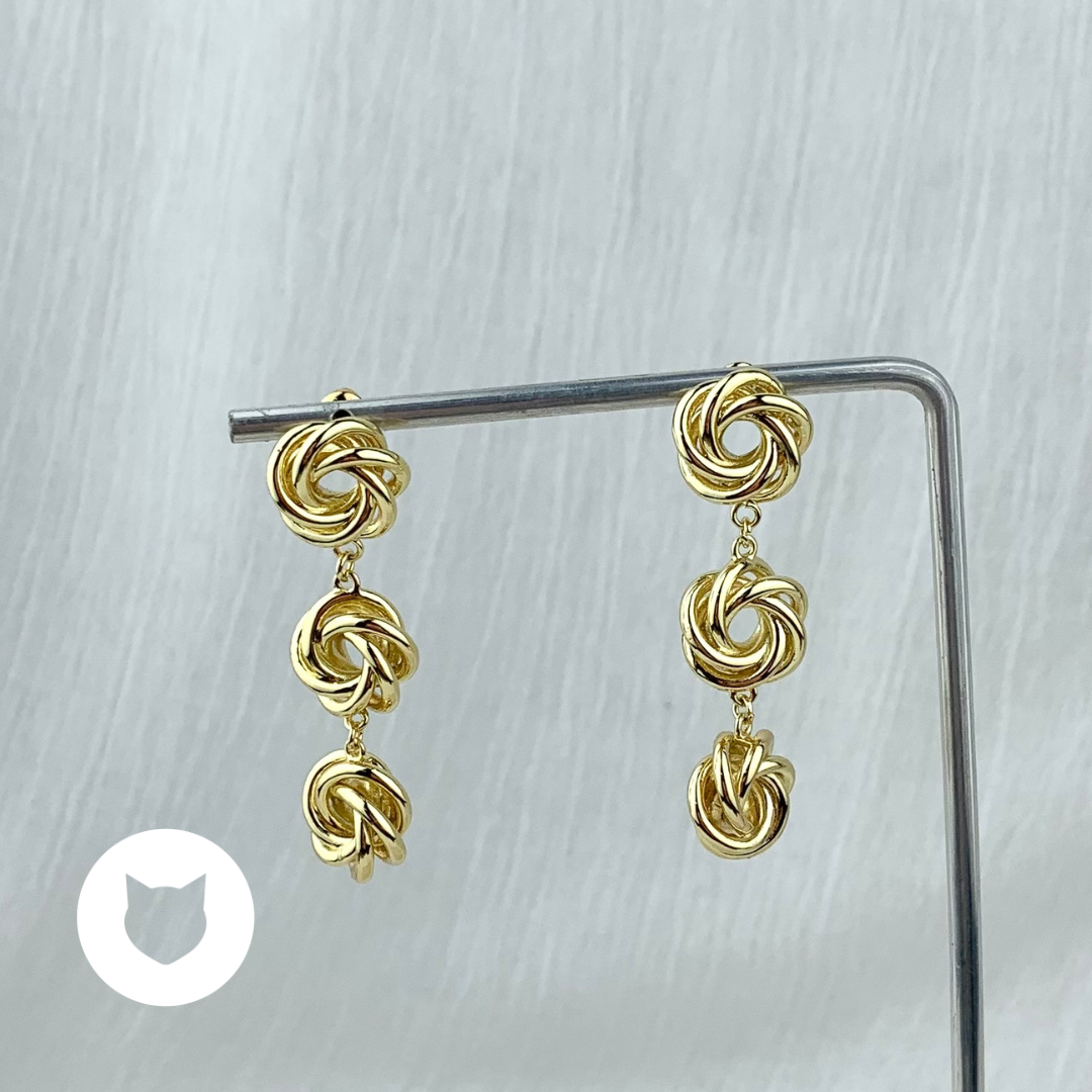 ​ARETES DE BAÑO DE ORO AR2709G30