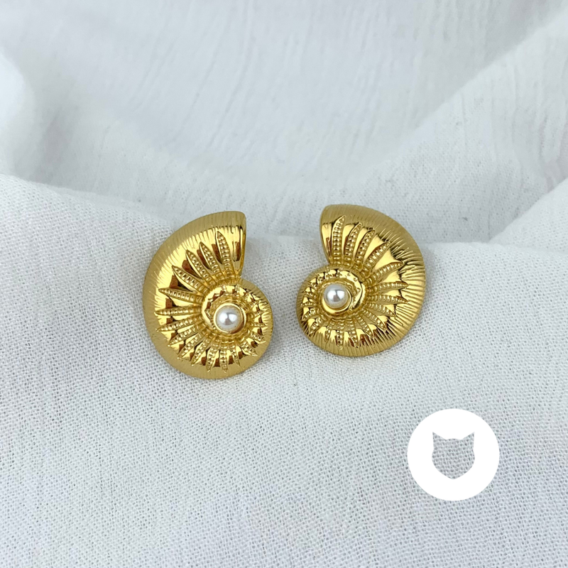 ARETES DE ACERO INOXIDABLE CARACOL AR2718G32
