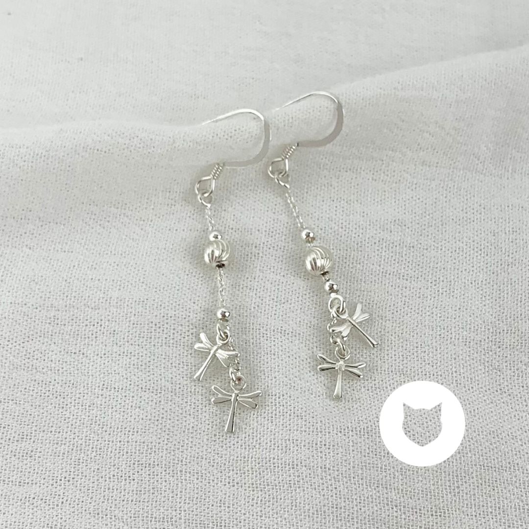 ARETES DE PLATA 925 LIBÉLULA AR2736L24