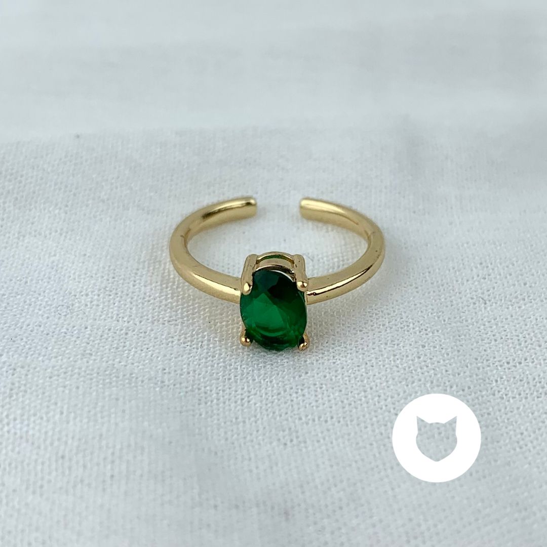 ANILLO DE BAÑO DE ORO Y CRISTAL AN3612G32