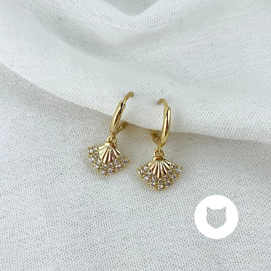 ARGOLLAS DE BAÑO DE ORO Y CRISTALES AG1609G32