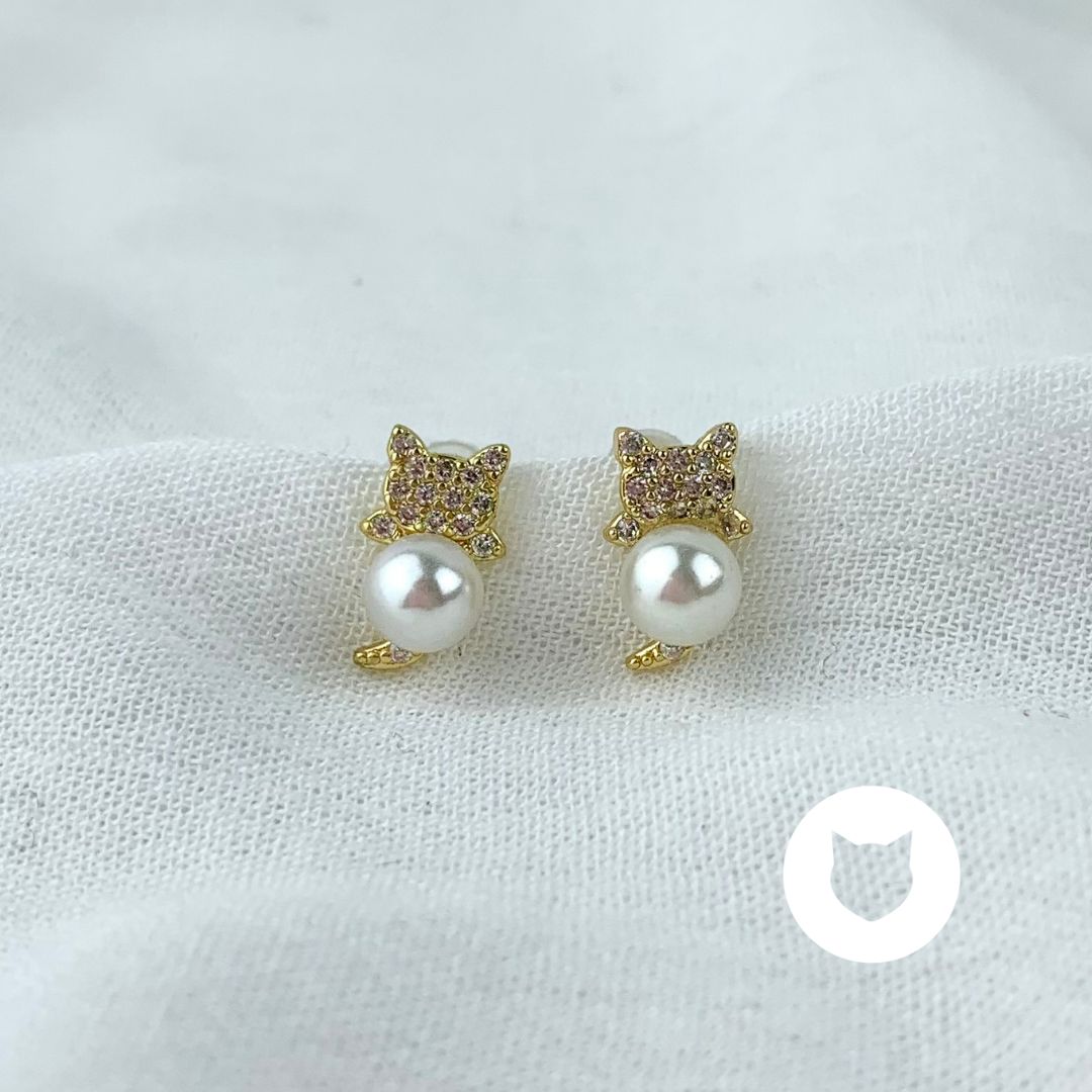 ARETES DE BRONCE Y CRISTALES AR2740G34
