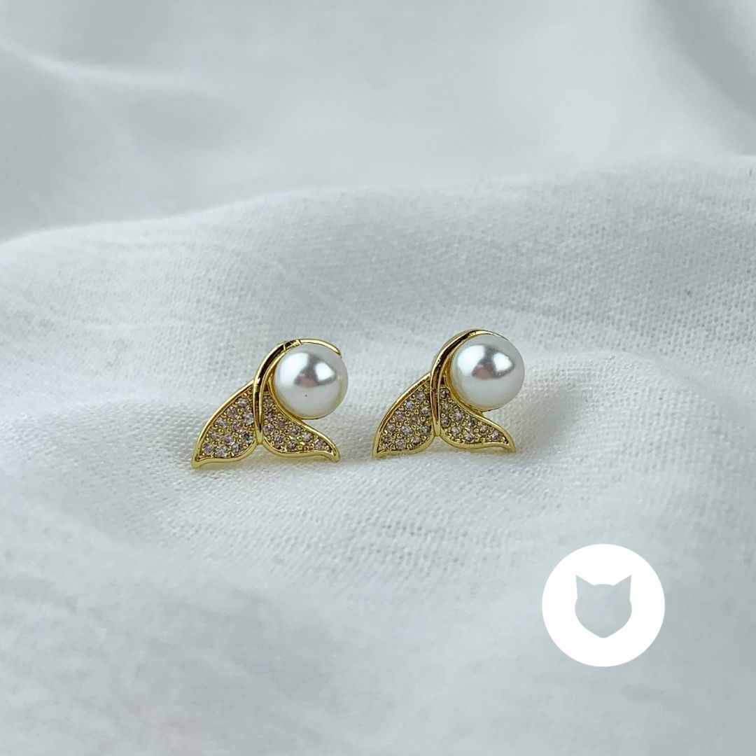 ARETES DE BRONCE Y CRISTALES AR2744G34