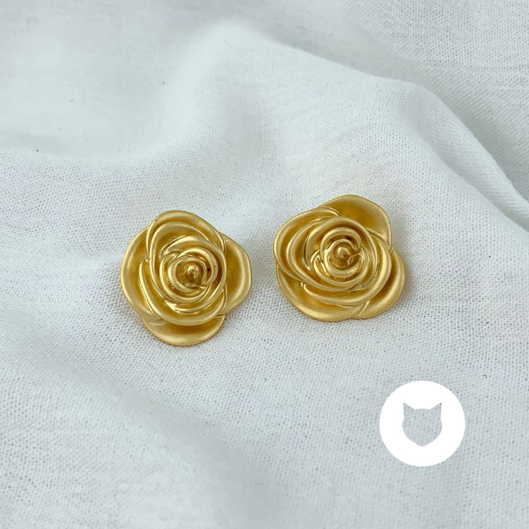 ARETES DE BRONCE ROSA AR2750G32
