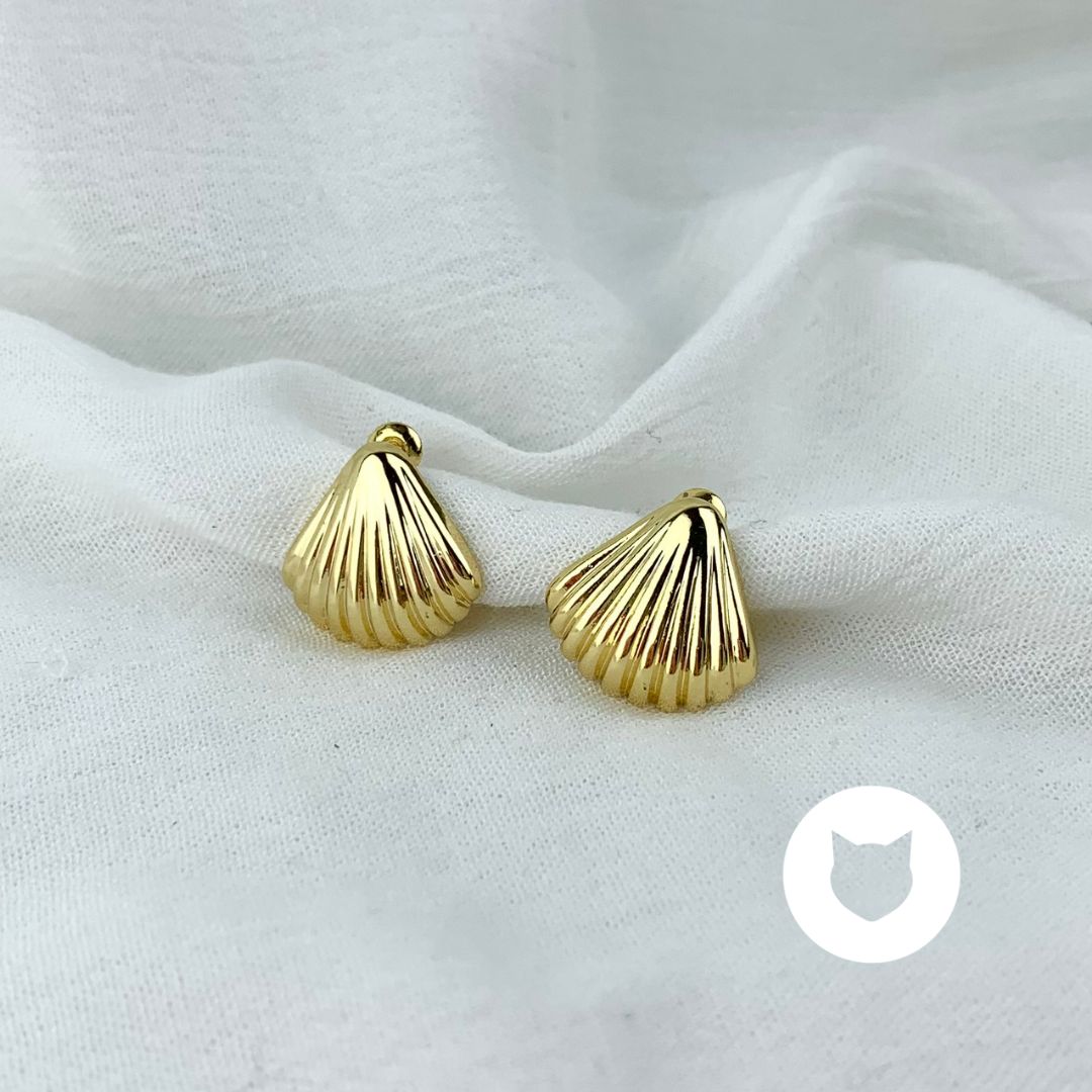 ARETES DE ACERO INOXIDABLE CONCHA AR2758G32