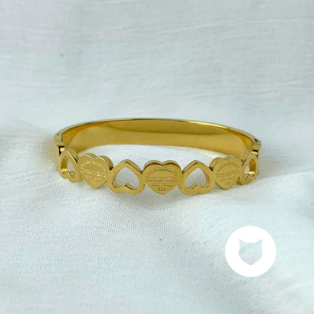 ​BRAZALETE DE ACERO INOXIDABLE CORAZONES PU1771G30