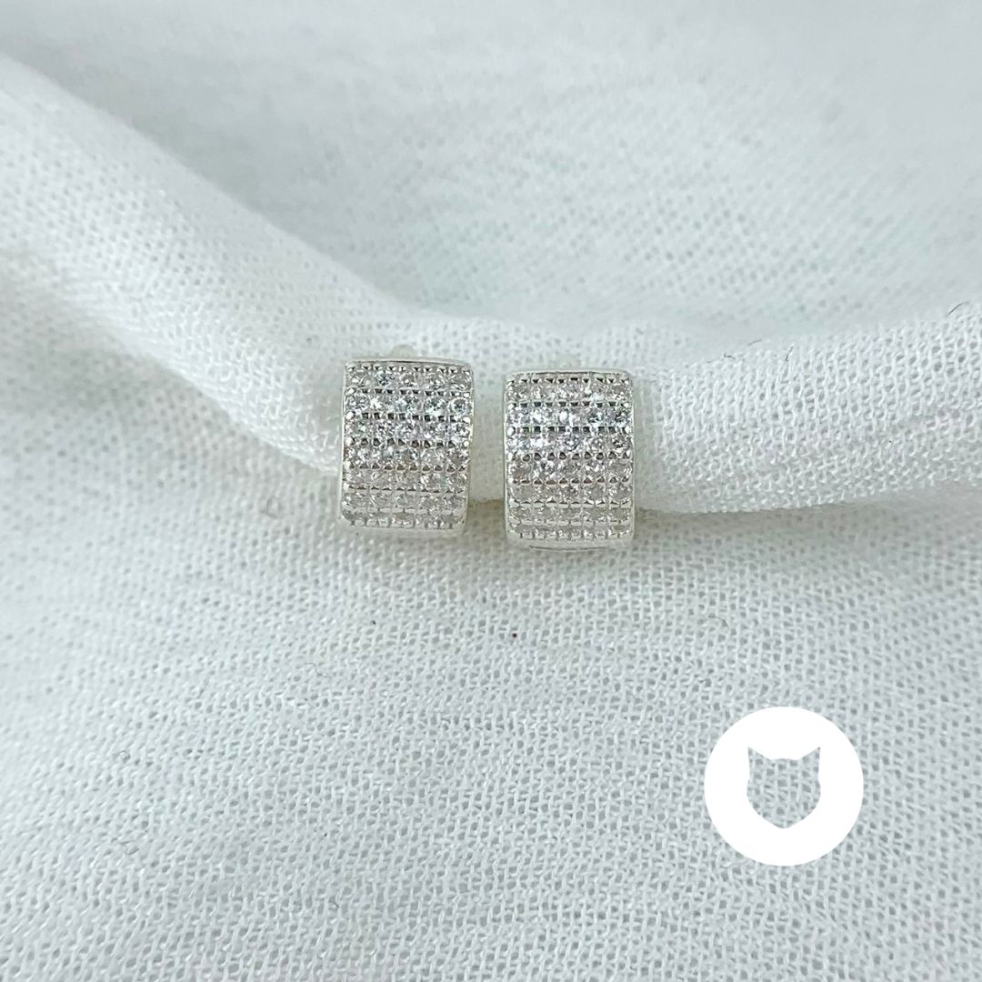 ARGOLLAS DE PLATA 925 Y CRISTALES AG1644L22