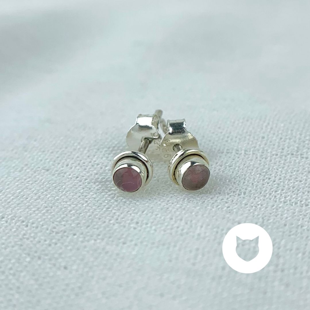 ​ARETES DE PLATA 925 Y CUARZO ROSA AR2760L26
