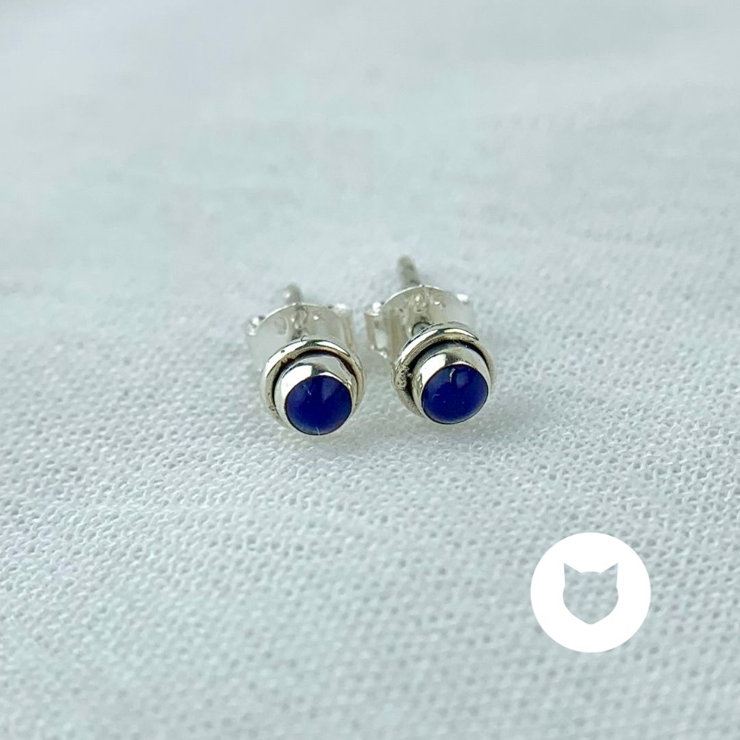 ​ARETES DE PLATA 925 Y LAPISLÁZULI AR2761L26