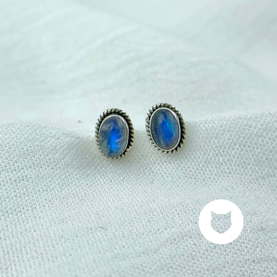 ​ARETES DE PLATA 925 Y LABRADORITA AR2773L28