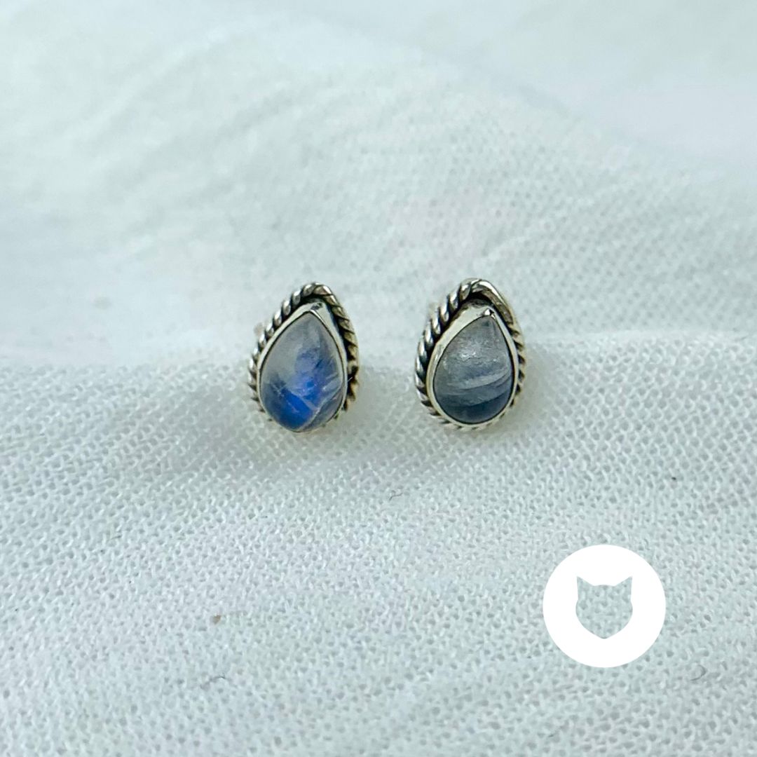 ​ARETES DE PLATA 925 Y LABRADORITA AR2774L28