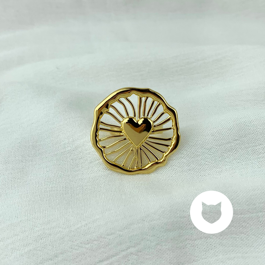 ANILLO DE ACERO INOXIDABLE CORAZ�N AN3613G10