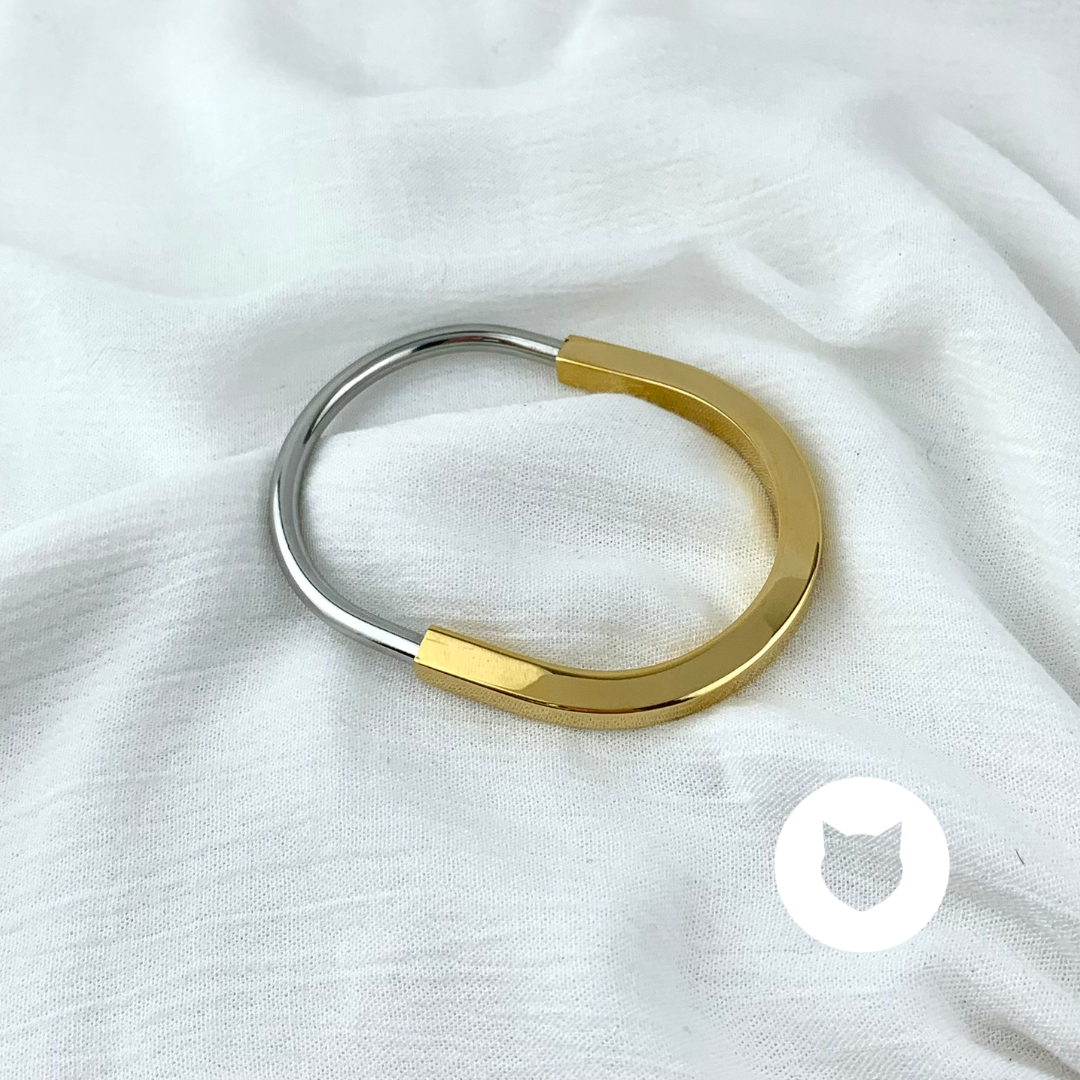 BRAZALETE DE ACERO INOXIDABLE METALES MIXTOS PU1780G43
