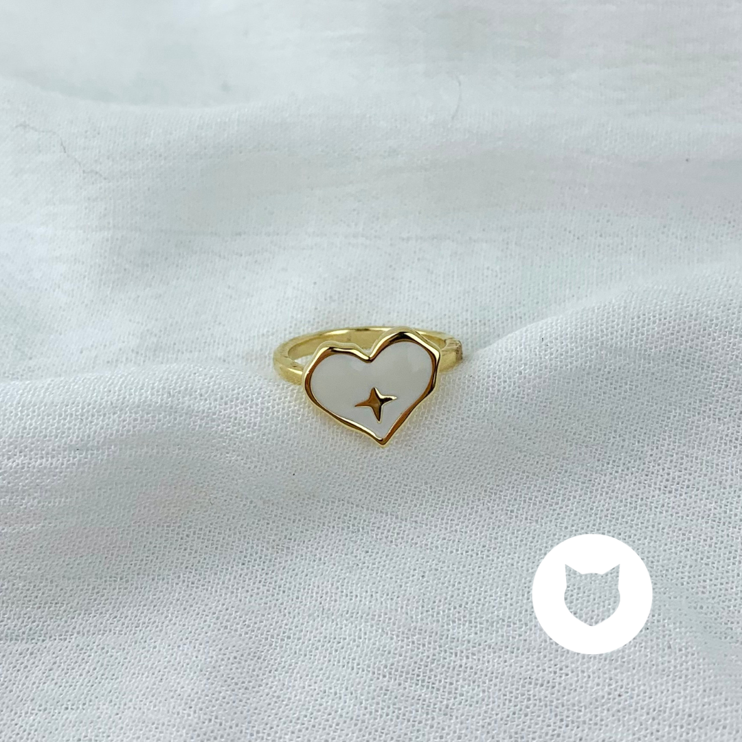 ANILLO DE BA�O DE ORO CORAZ�N AN3627G30