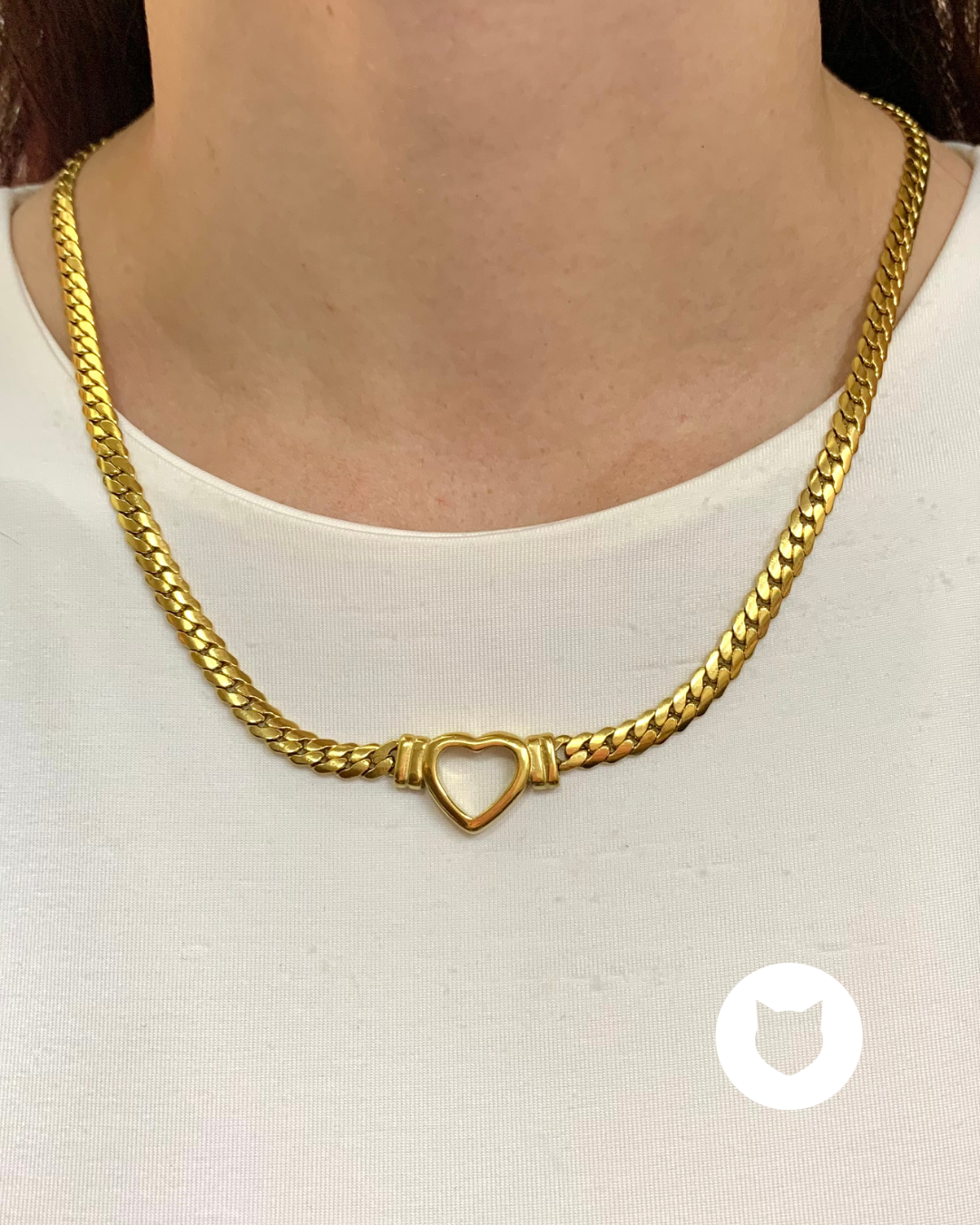 ​COLLAR DE ACERO INOXIDABLE CORAZÓN CO1814G10